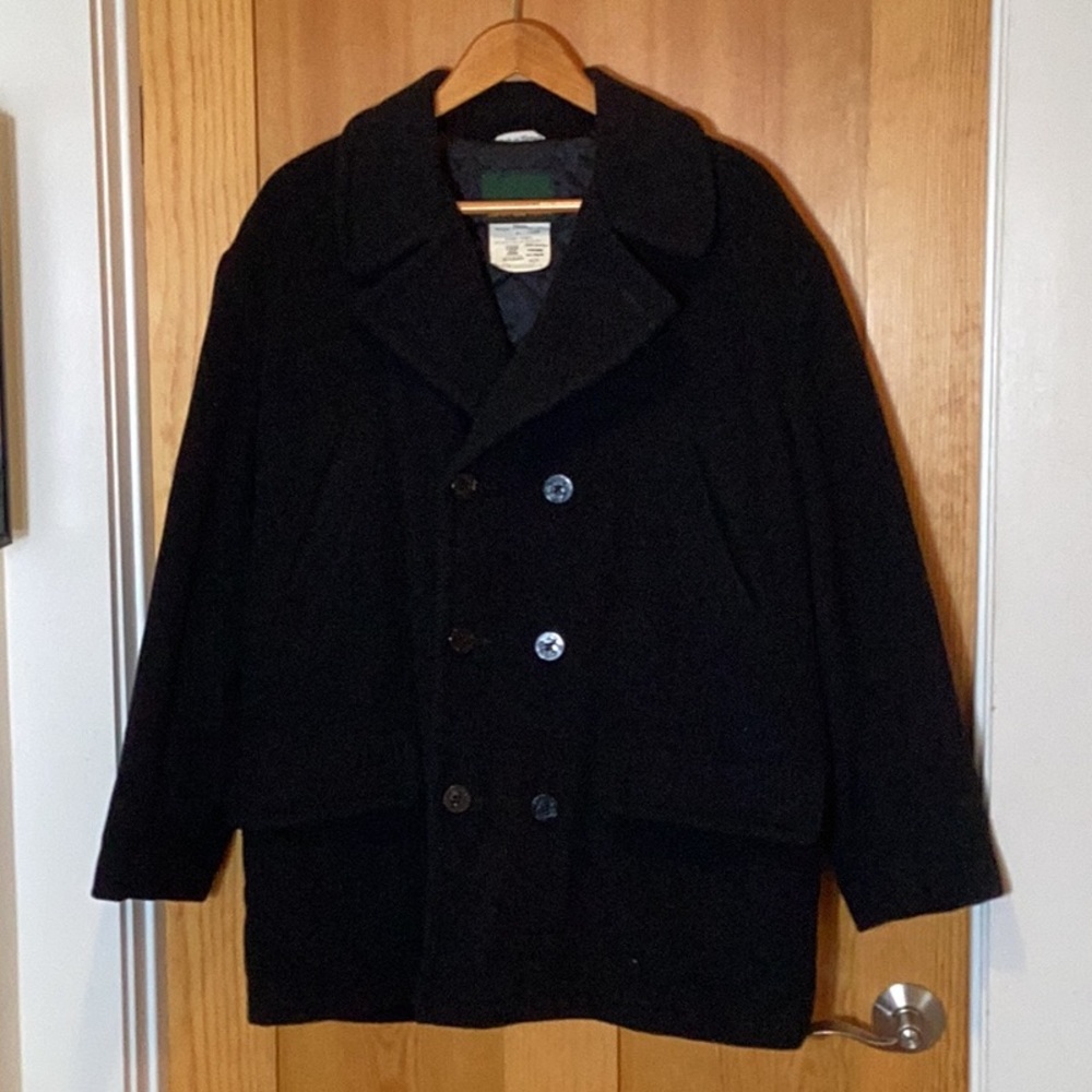 Double-breasted Wool/Cashmere Pea Coat